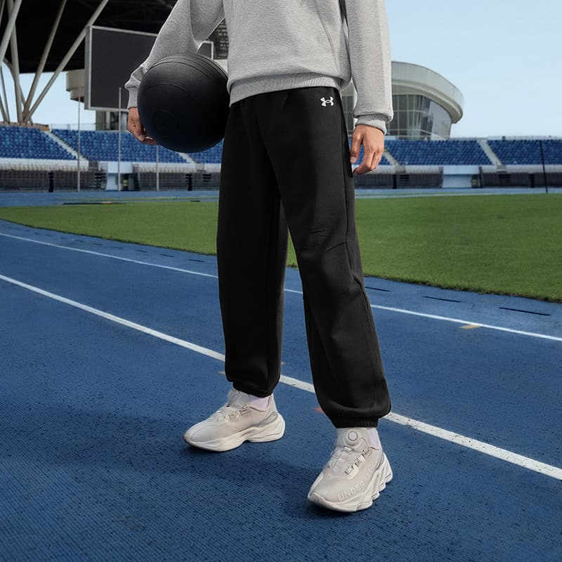 Under Armour Черный Kids Спортивные трикотажные брюки - изображение 5