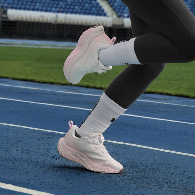 Кроссовки Under Armour Comprehensive Training Детские беговые кроссовки Low Топ Розовый Kids - изображение 7