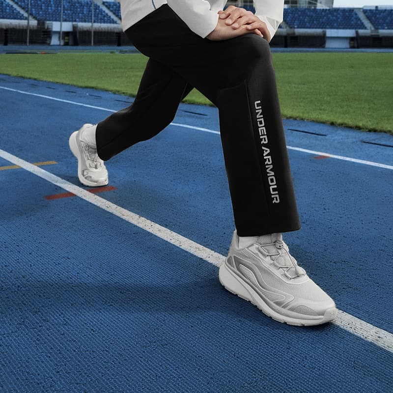 Кроссовки Under Armour Running Collection Детские беговые кроссовки Low Топ Серый серебристый Kids - изображение 6