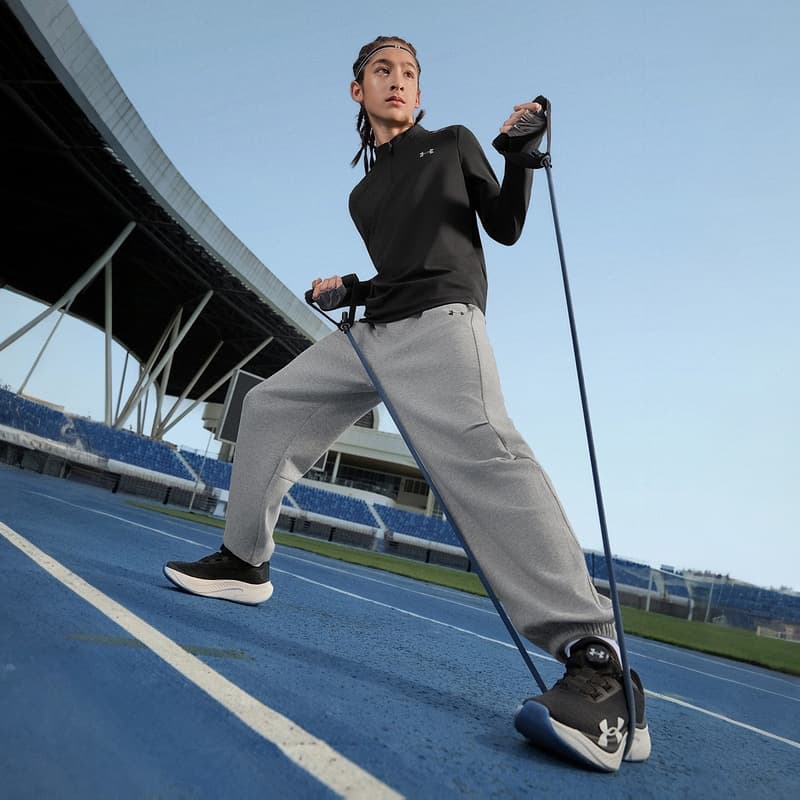 Under Armour Вересковый серый Kids Спортивные трикотажные брюки - изображение 3
