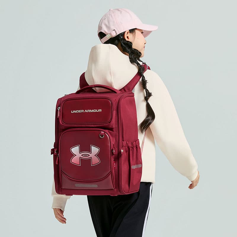 Рюкзак Under Armour Полиэстеровый Рюкзак Большой Женский Красный - изображение 4