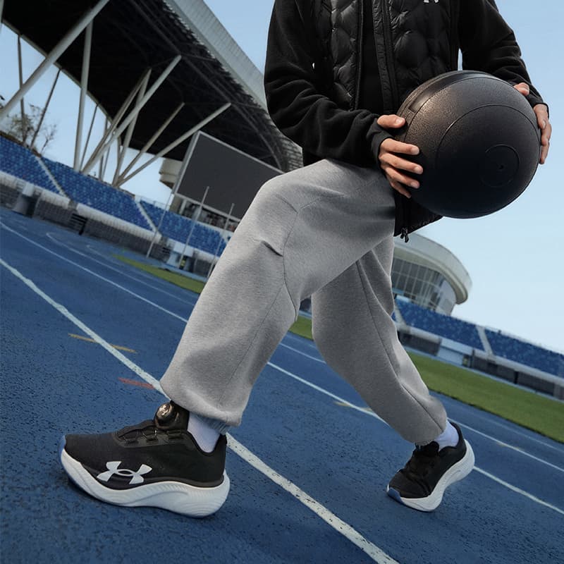 Under Armour Вересковый серый Kids Спортивные трикотажные брюки - изображение 6