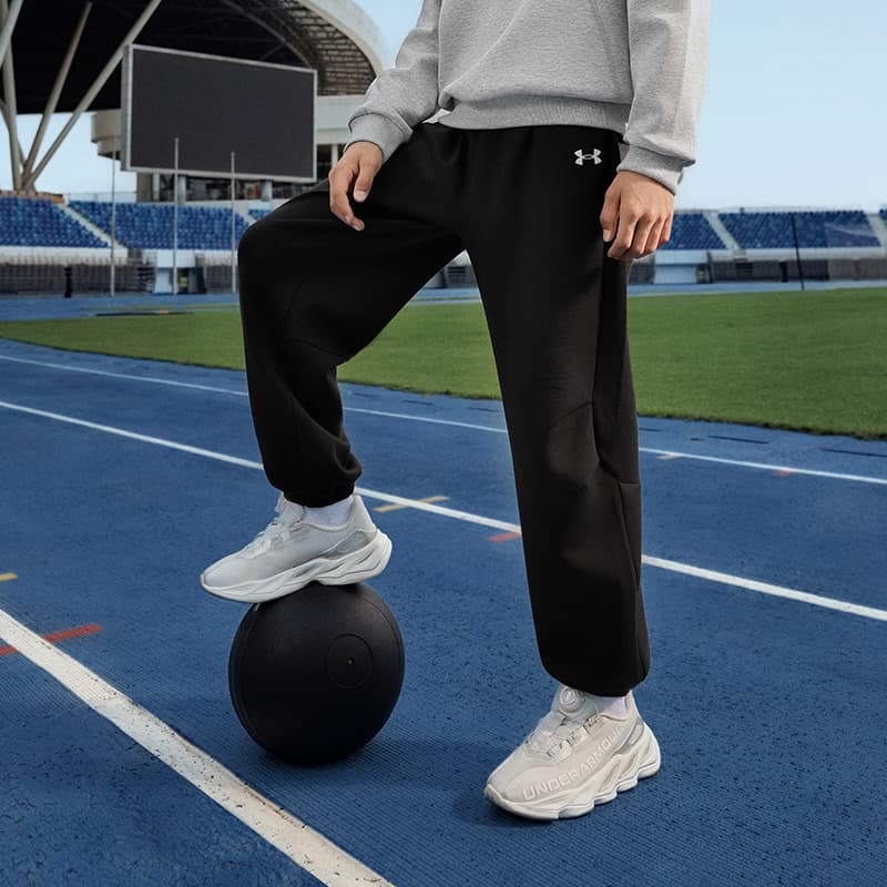 Under Armour Черный Kids Спортивные трикотажные брюки - изображение 4