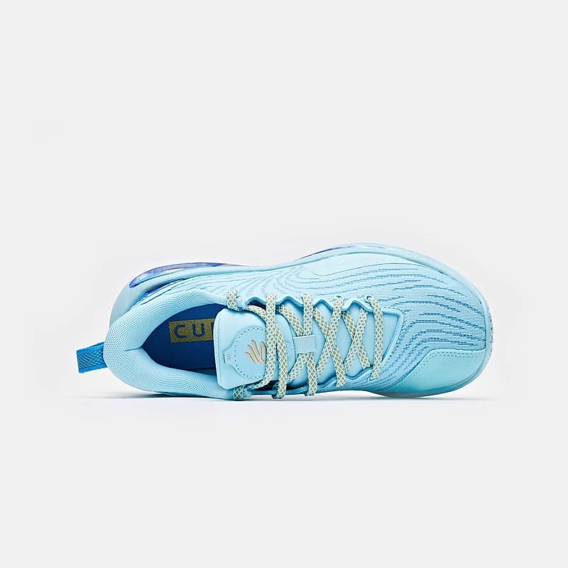 Кроссовки для баскетбола Under Armour Curry Flow 12 противоскользящие низкие детские баскетбольные кроссовки синие унисекс - изображение 5