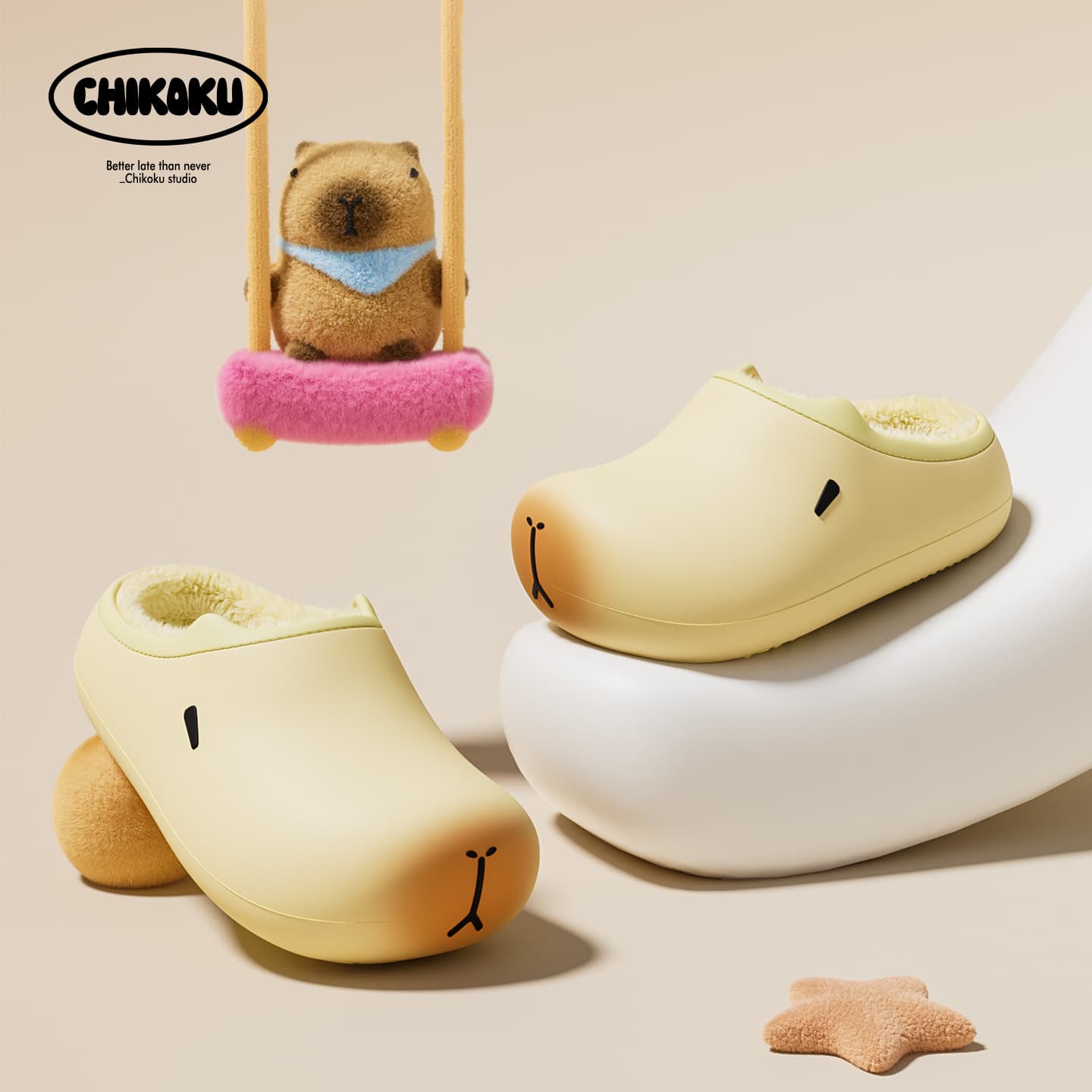 CHIKOKU Дом Хлопок Тапочки - изображение 3
