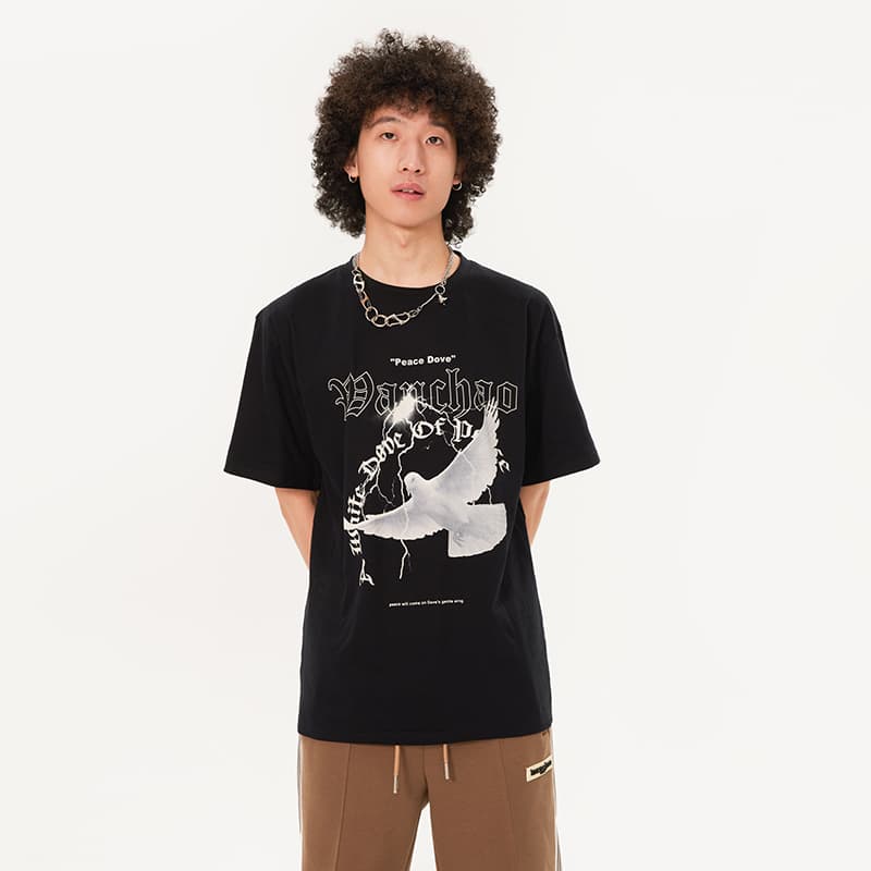 Футболка WANCHAO CP Logo T-Shirt Black - изображение 5