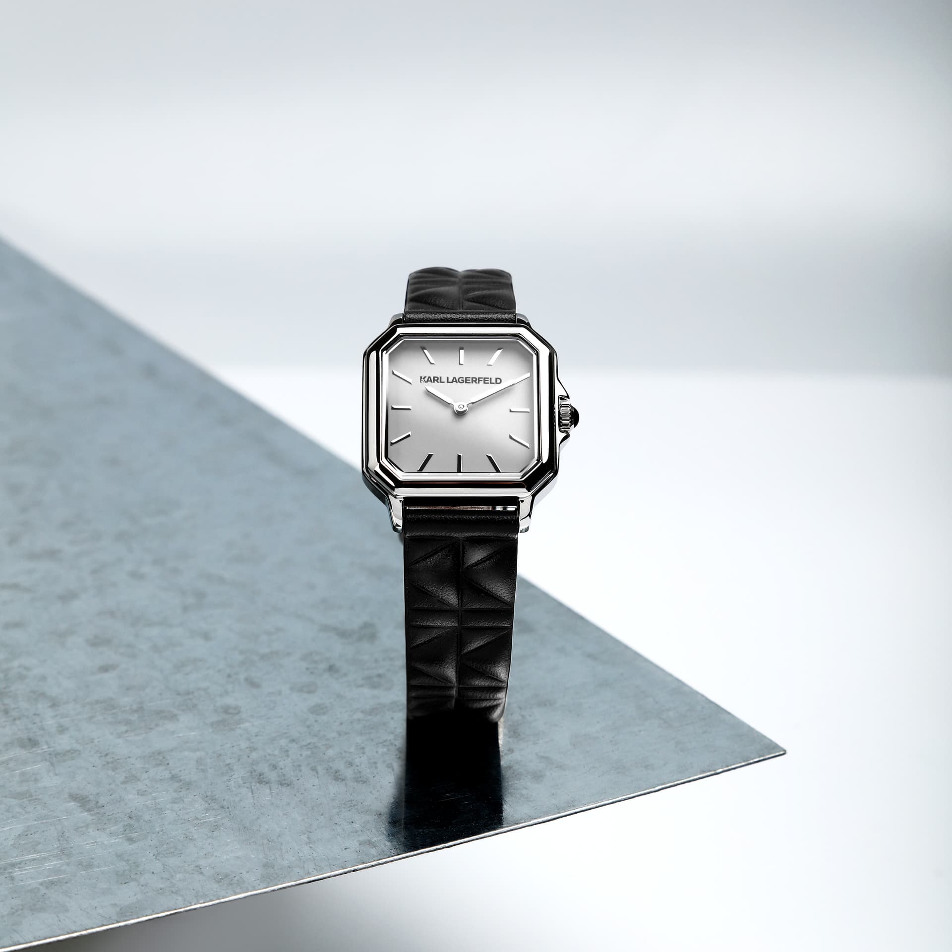 Механические часы KARL LAGERFELD Carla Lagaffe Classic Collection Кварцевый механизм Натуральная кожа Шнуровка Белый циферблат - изображение 6