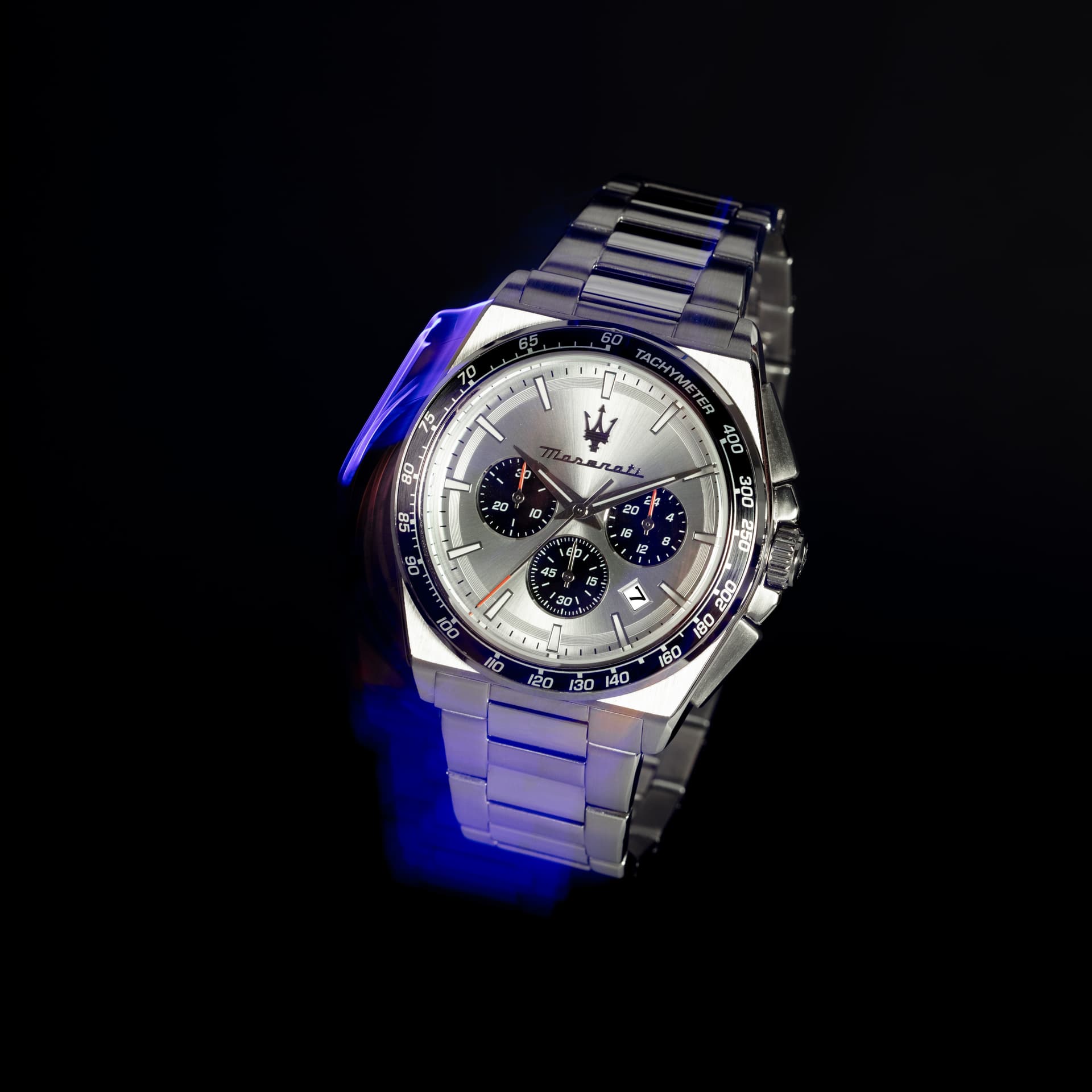 Механические часы Maserati VELOCITA Часы на запястье Кварцевый механизм Стальной ремешок 43 мм Белый циферблат Мужские часы - изображение 13