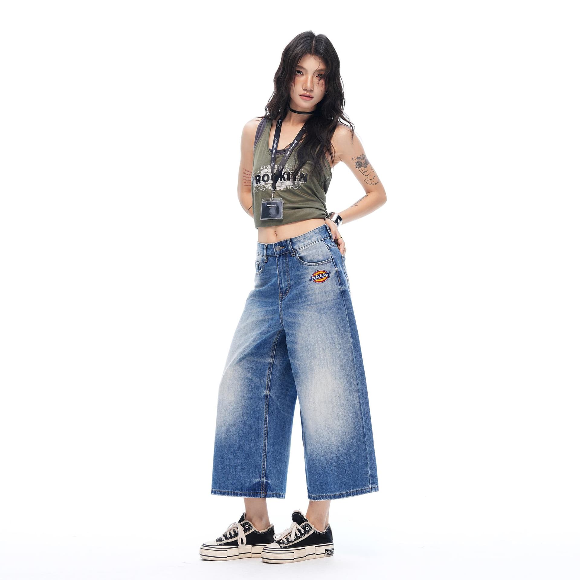 Джинсы Dickies Blue Women's Jeans Дикси Синий Женские Джинсы - изображение 5