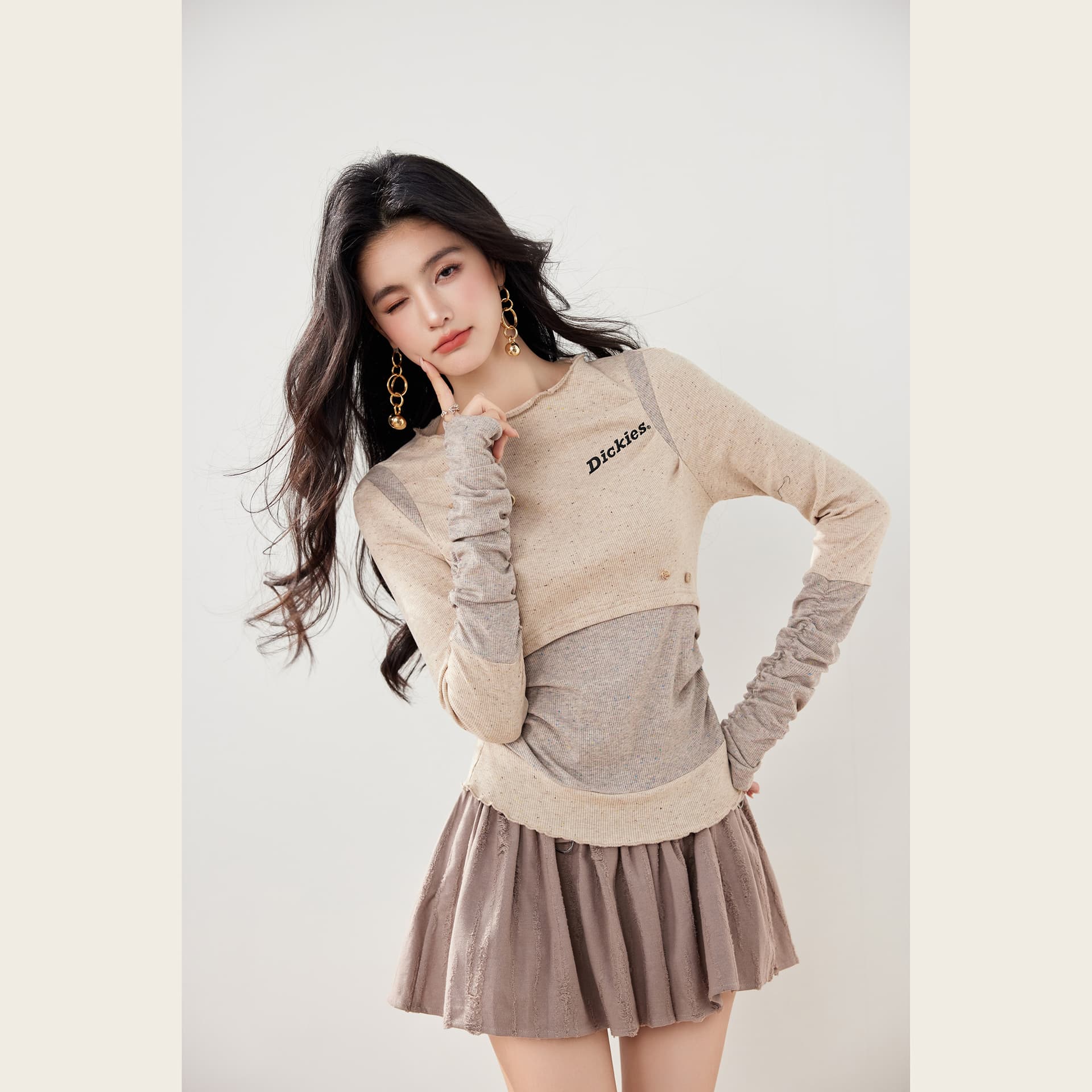 Футболка Dickies Абрикос Женские T-рубашки - изображение 7