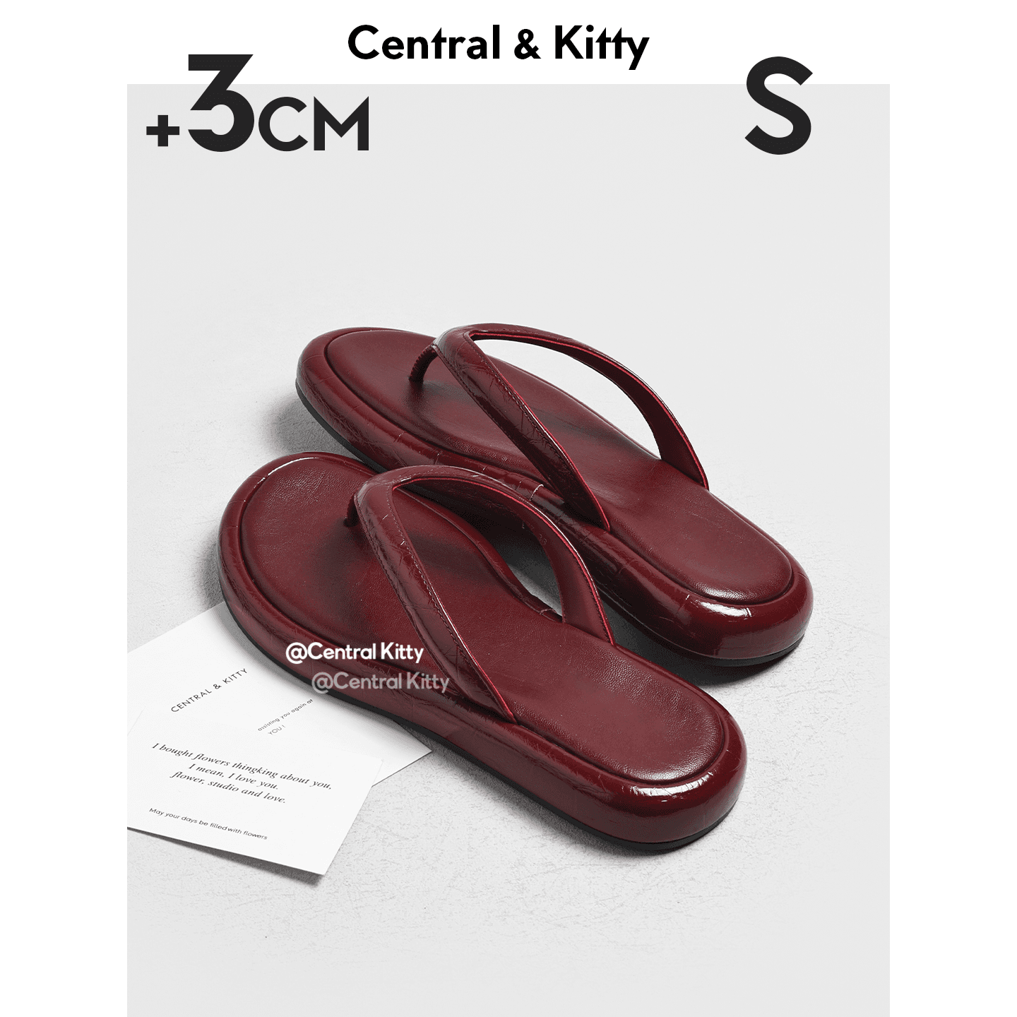 Шлёпанцы CENTRAL&KITTY Курортный Стиль Элегантный Модный Повседневный Удобный Универсальный Можно Носить Снаружи Дышащий Шлепанцы Женский Ярко-красный - изображение 3