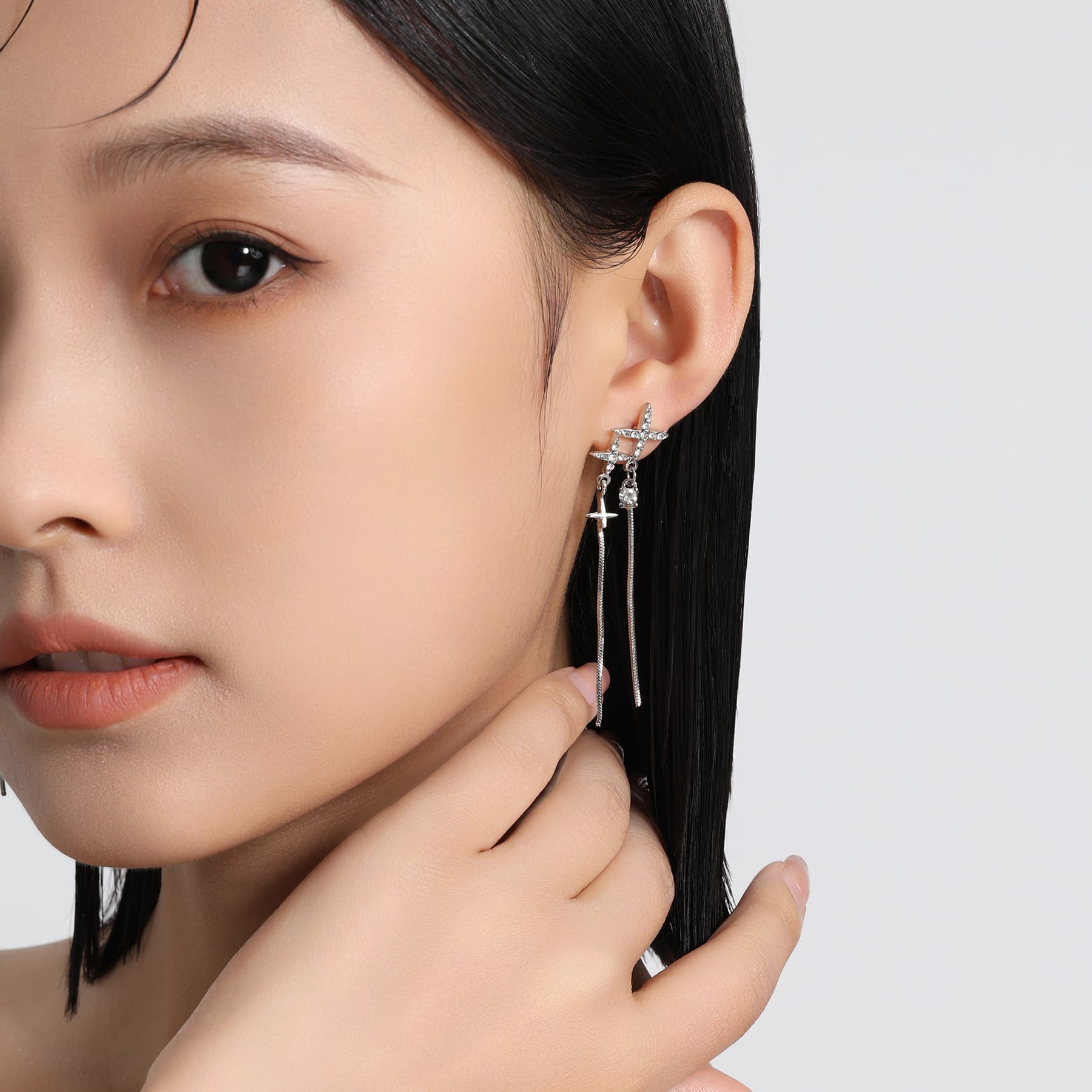 Серьги MISS XIA JWY ins S925 - изображение 2