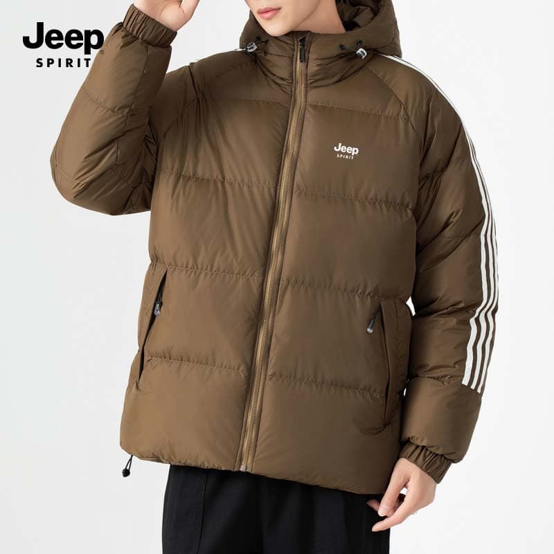 Зимняя куртка пуховик JEEP SPIRIT Хлопковый пуховик унисекс - изображение 3