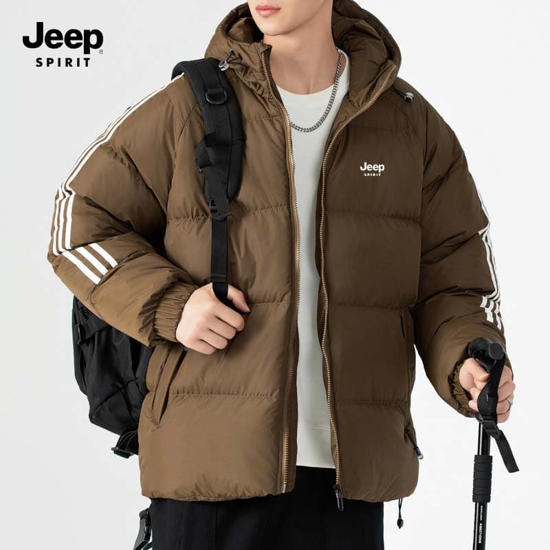 Зимняя куртка пуховик JEEP SPIRIT Хлопковый пуховик унисекс - изображение 5