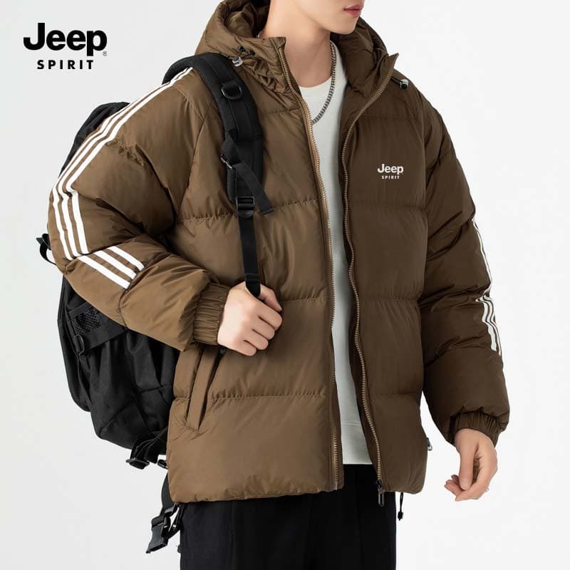 Зимняя куртка пуховик JEEP SPIRIT Хлопковый пуховик унисекс - изображение 4