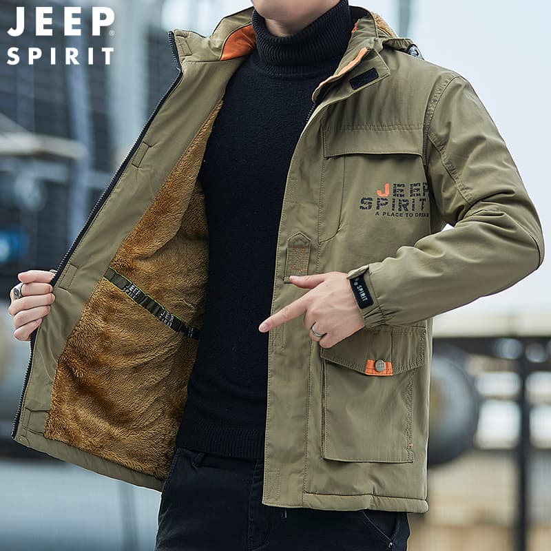 Зимняя куртка пуховик JEEP SPIRIT Хлопковый пуховик унисекс - изображение 2