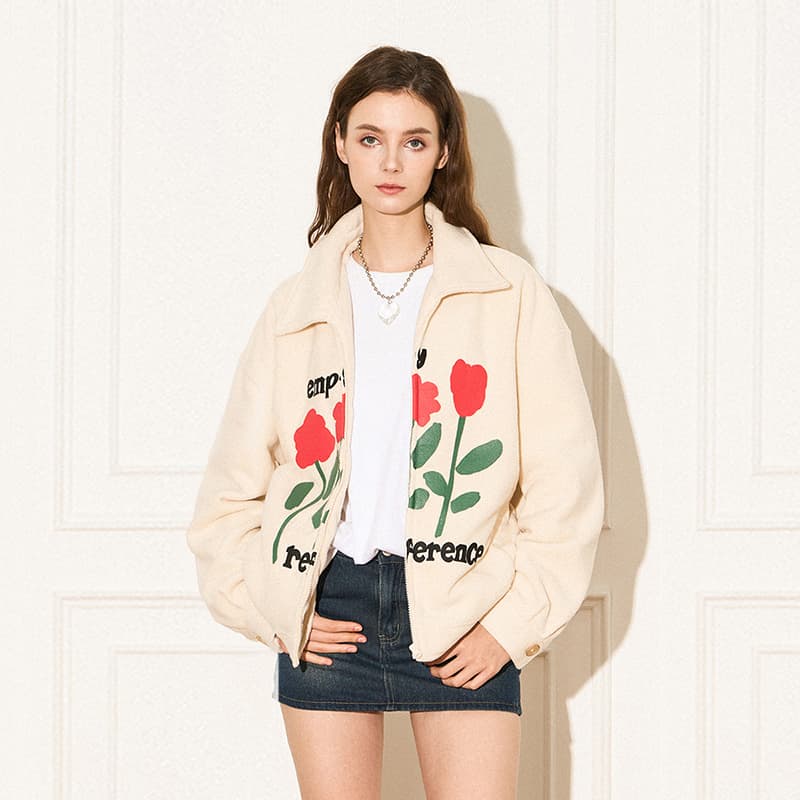 Куртка EMPTY REFERENCE Fleece Jacket Ivory - изображение 5