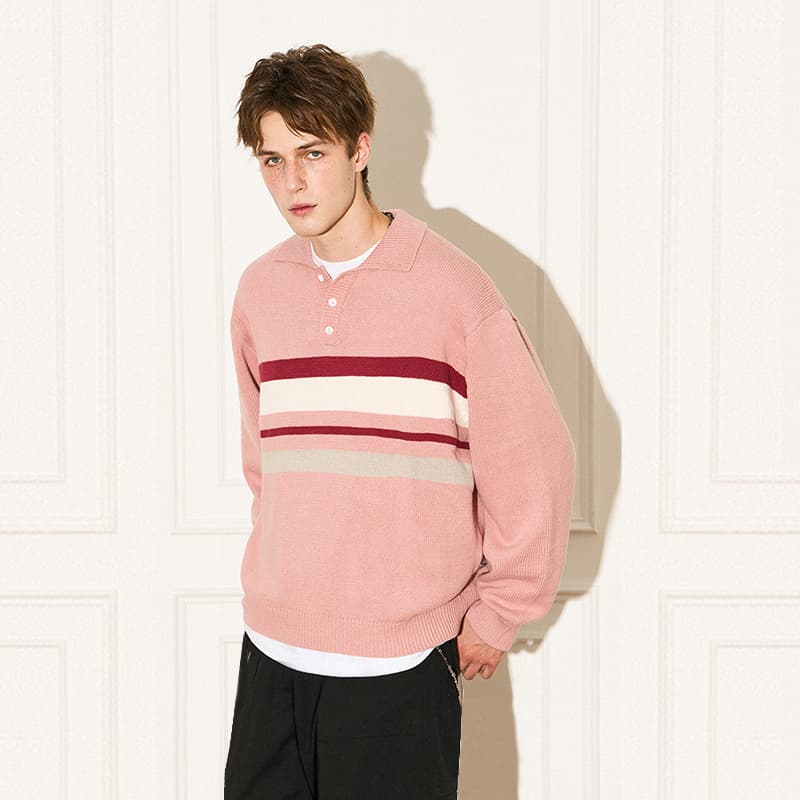 EMPTY REFERENCE Striped Polo Knit - изображение 4