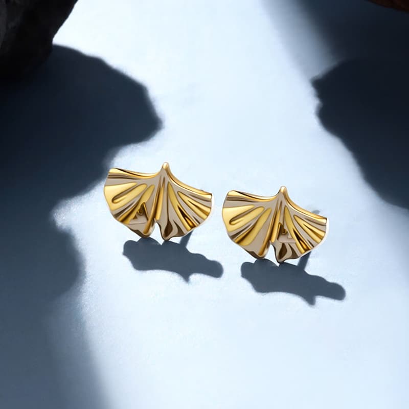 Серьги EMPORIO ARMANI Серьги с брассовыми штифтами Женские Золото - изображение 4