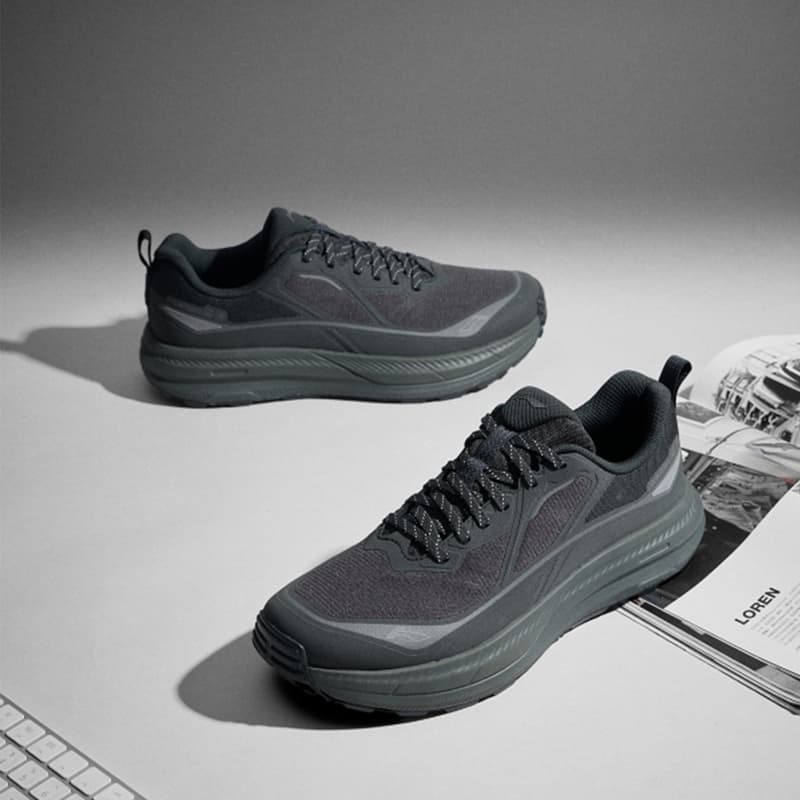 Кроссовки Li-Ning LINING Cloud На открытом воздухе Амортизация Легкий Oтскок Лоу-топы Альпинистские и туристические ботинки Мужской Ночной черный - изображение 7