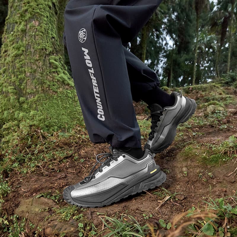 Кроссовки Li NING Outdoor CounterFlow Xingchuan Дышащий Low Топ Поход Обувь Унисекс Серебряный - изображение 8