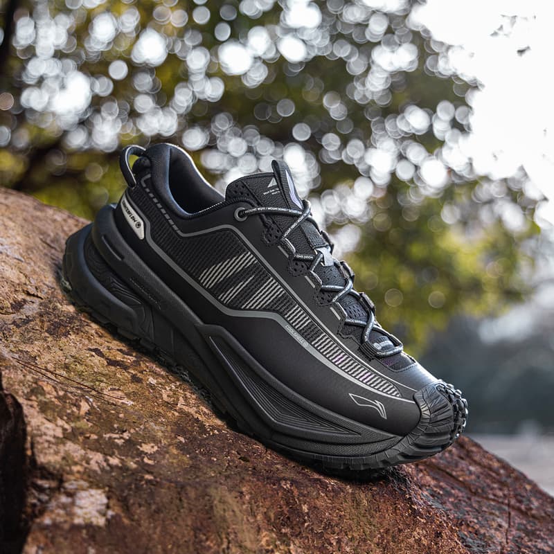 Кроссовки Li NING Outdoor CounterFlow Xingchuan ТПУ (TPU) Low Топ Походная обувь Унисекс Черный - изображение 6