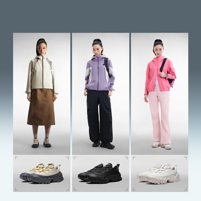 Кроссовки Li NING Outdoor Counterflow Linjing Низкий Топ Походная Обувь Женская Овсяный Серый Эбеново-Черный - изображение 8
