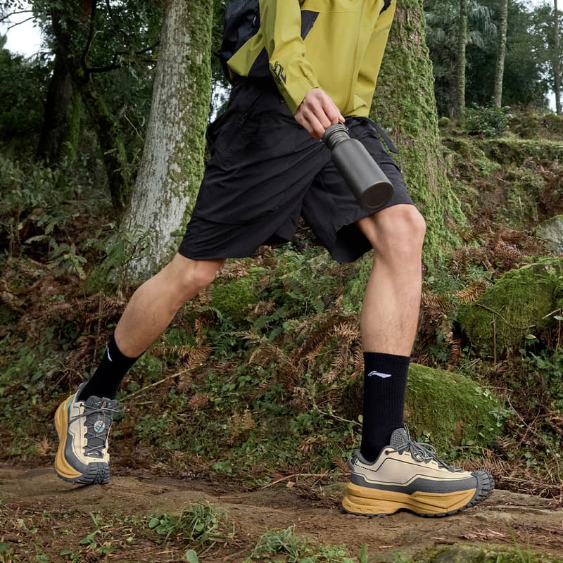Кроссовки Li NING Outdoor CounterFlow Xingchuan Дышащий Low Топ Поход Обувь Унисекс Хаки - изображение 7