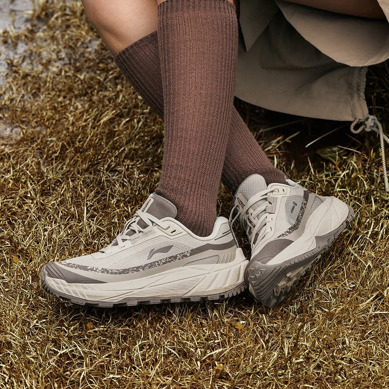 Кроссовки Li-Ning LINING Cloud На открытом воздухе Версия 2,0 Удобный Универсальный Износостойкий Поддержка Лоу-топы Походная обувь Женский Бежевый - изображение 10