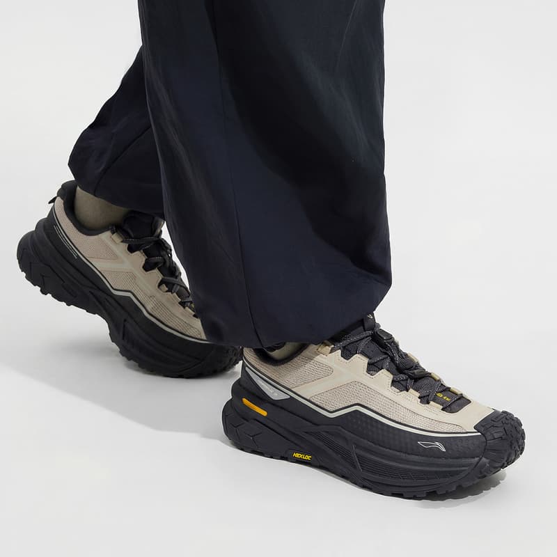 Кроссовки Li NING Outdoor Counterflow Xingchuan 2 Дышащая Низкопрофильная Походная Обувь Унисекс Эбеново-черный Овсяный Серый - изображение 8