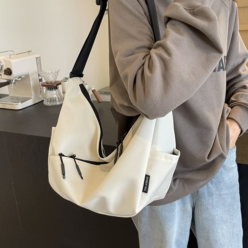 Мини-сумка OUZIHUANG Simple Commuter Shoulder Bag Nylon - изображение 5