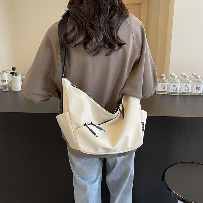Мини-сумка OUZIHUANG Simple Commuter Shoulder Bag Nylon - изображение 4