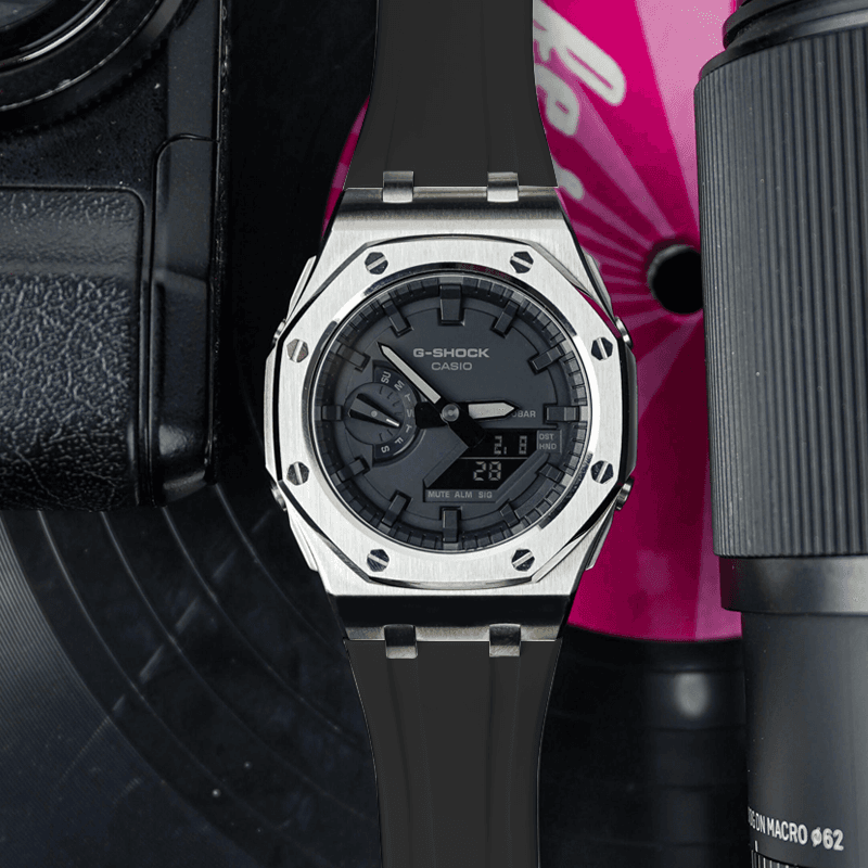 Часы Casio GA-2100 Offshore Silver Series - изображение 4