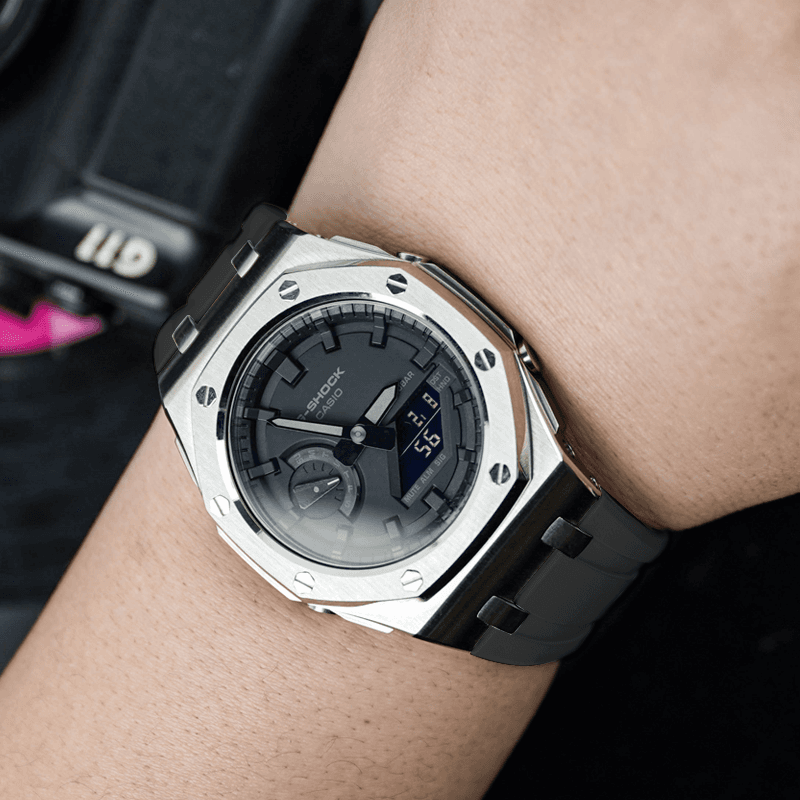 Часы Casio GA-2100 Offshore Silver Series - изображение 6