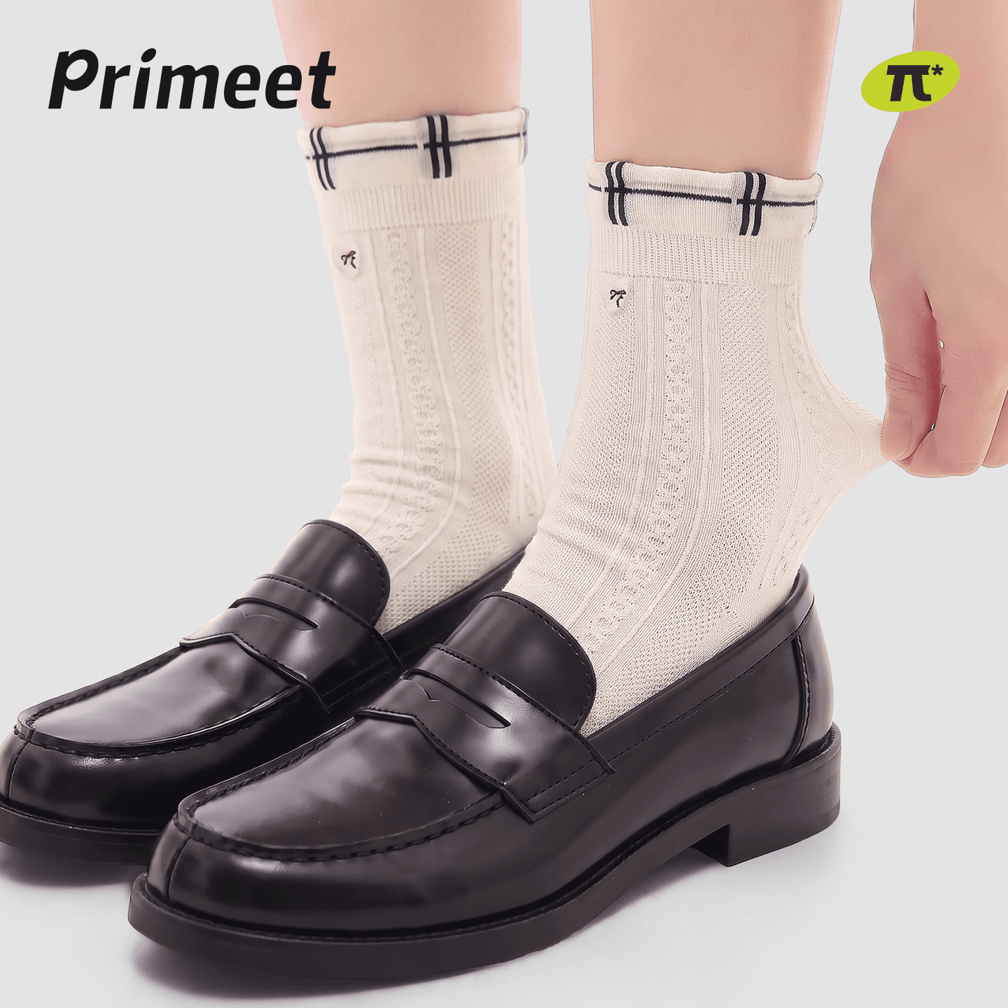 Носки PRIMEET Гороховый узор Цветочный 5 пар Женские Высокие носки - изображение 3