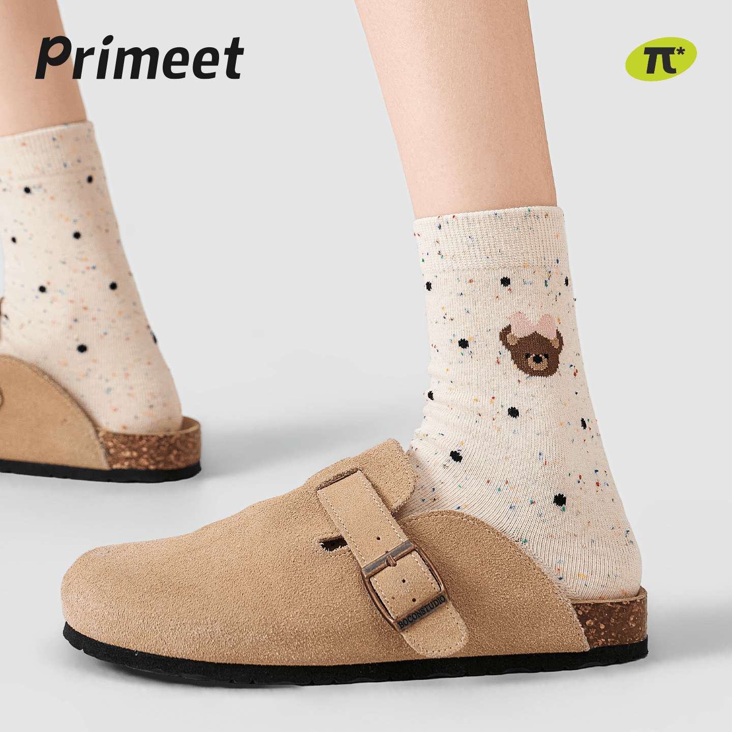 Носки PRIMEET Осенний Милый Стиль Pets 5 Пачка Женские Носки с Высоким Верхом - изображение 3