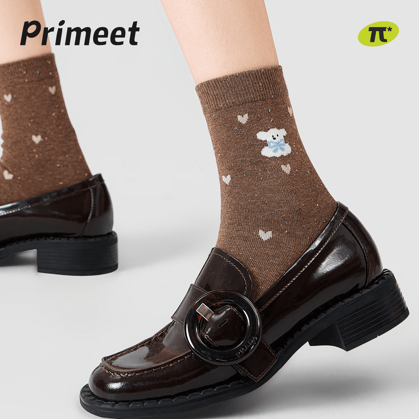 Носки PRIMEET Осенний Милый Стиль Pets 5 Пачка Женские Носки с Высоким Верхом - изображение 2