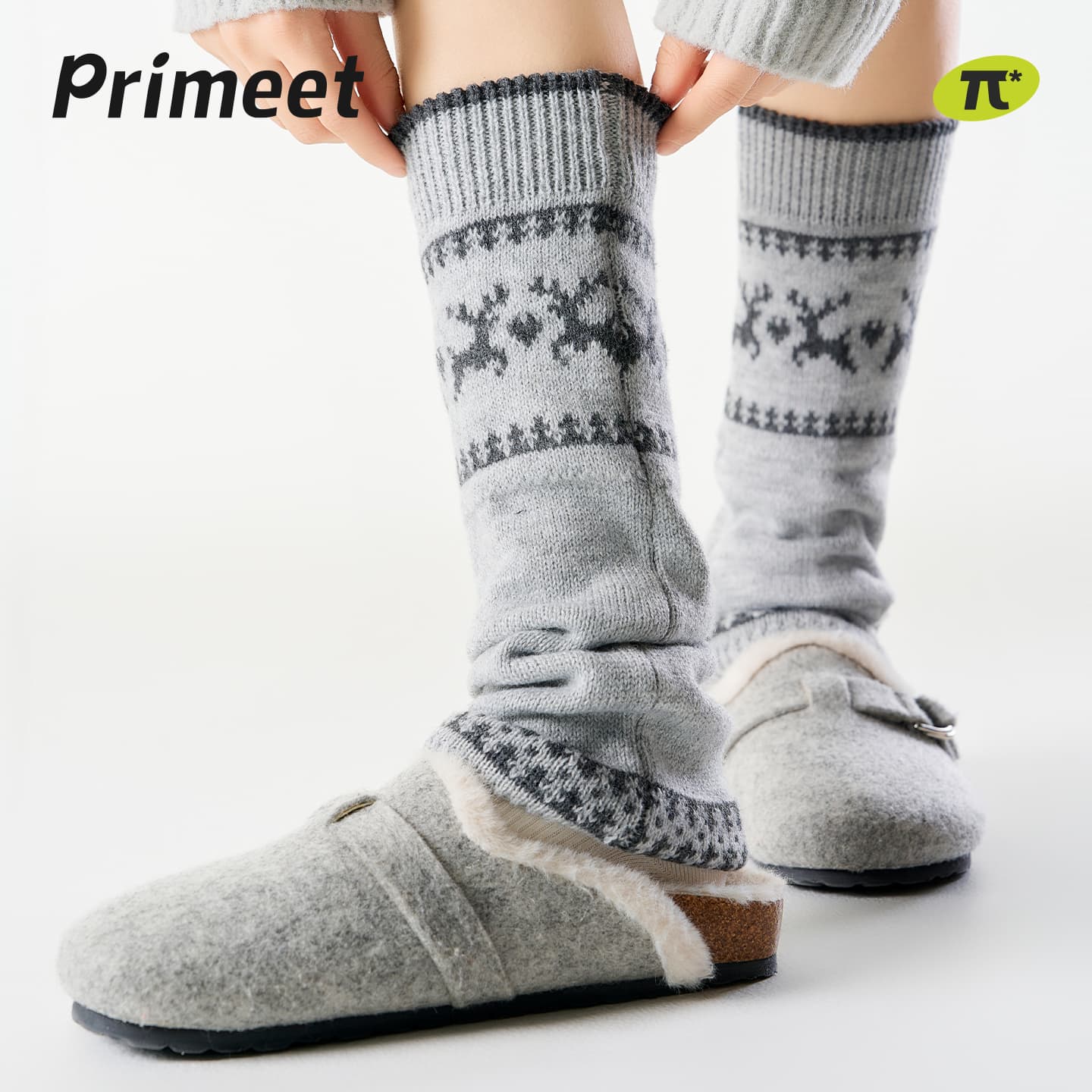 Носки PRIMEET Колено Высокие Носки Женские Одиночная Упаковка - изображение 4