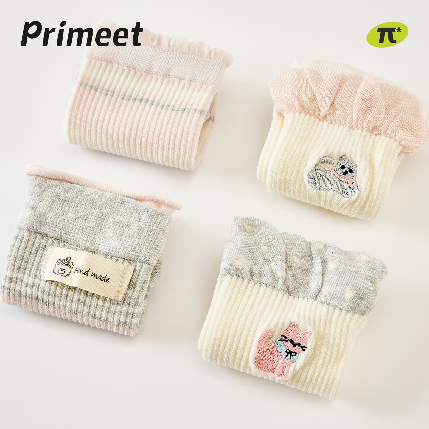 Носки PRIMEET Вышивка Щенок 4 шт Женские Высокие носки - изображение 3