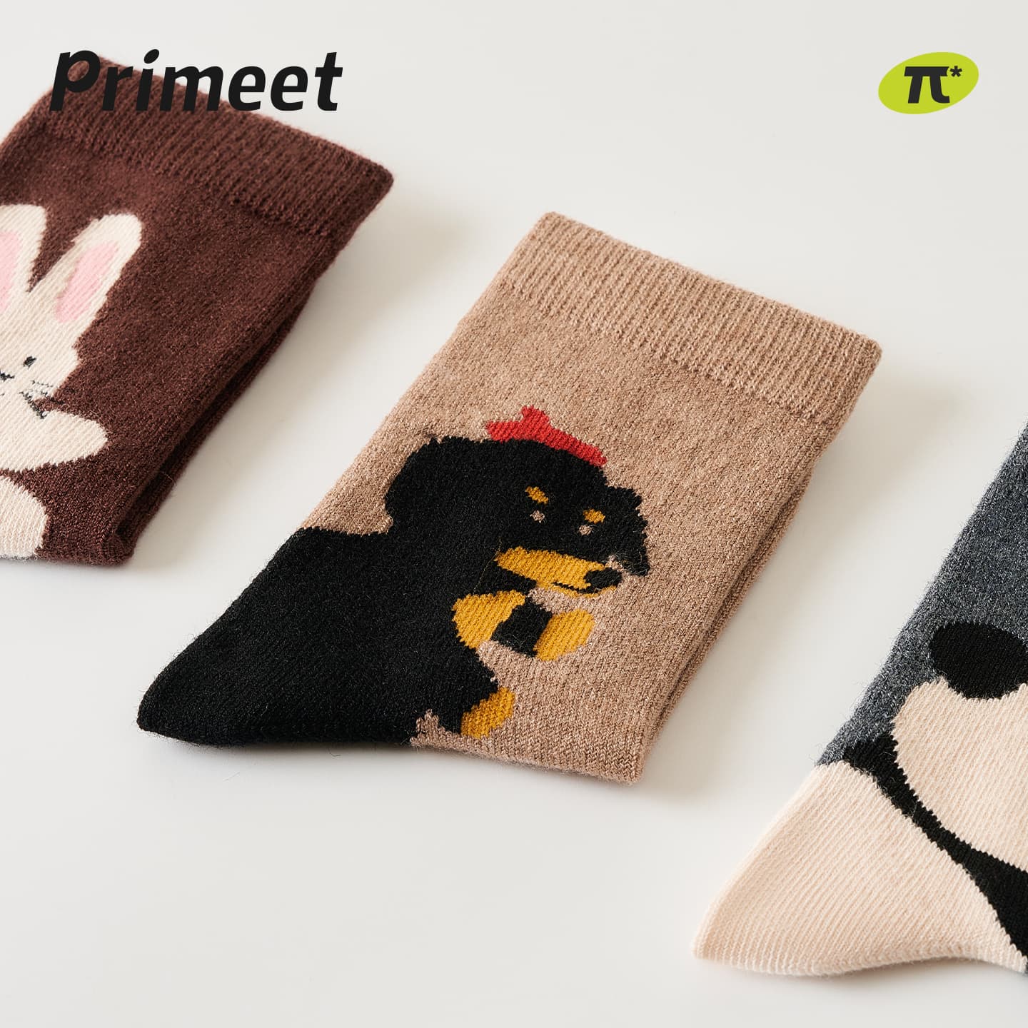 PRIMEET Животные Hug 4 шт Kids Socks - изображение 2