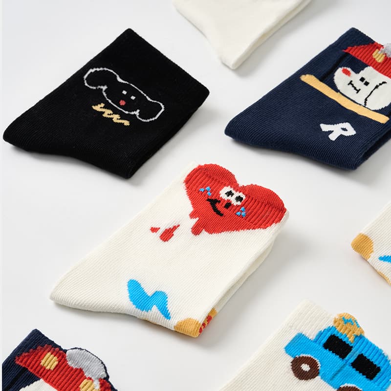 PRIMEET Didi Express 4 Pack Kids Socks PRIMEET Didi Express 4 Пачка Детские Носки - изображение 2