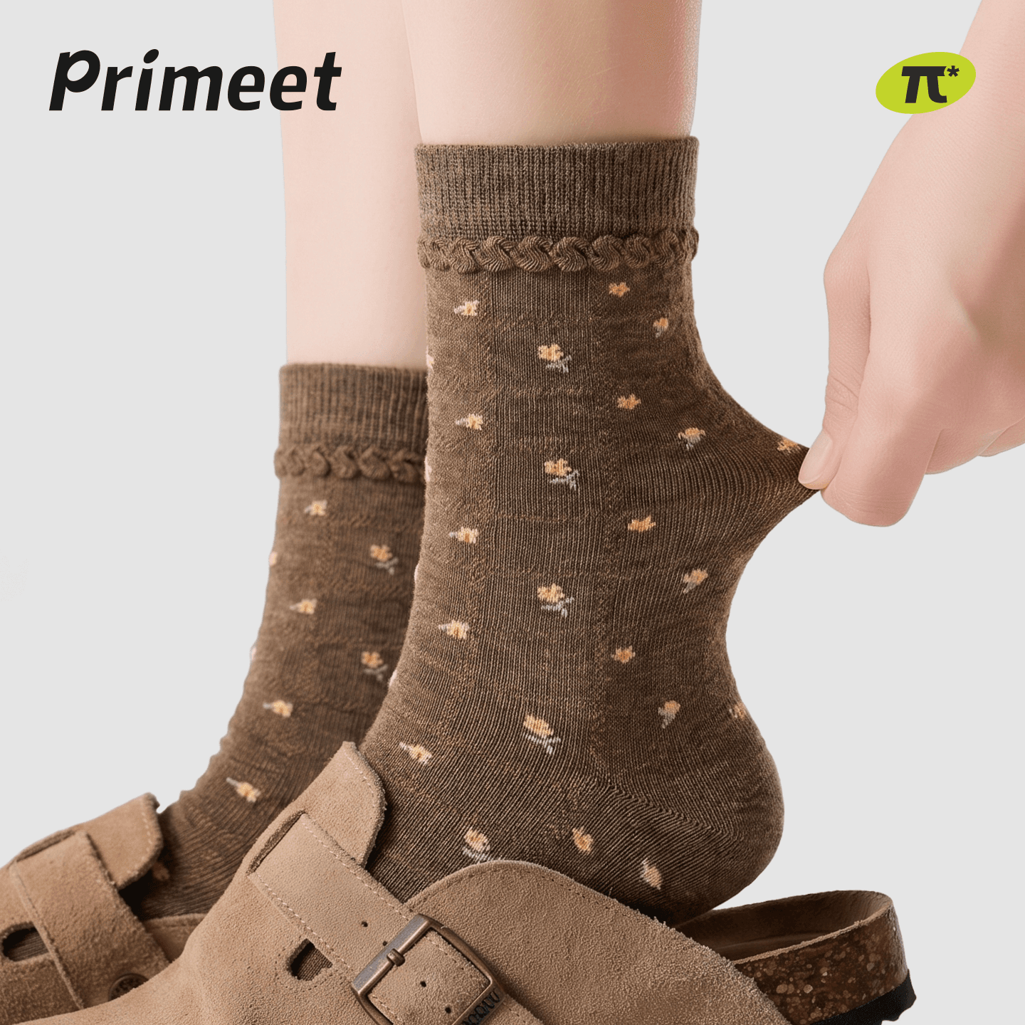 Носки PRIMEET FOREST STORY Цветочный 4 шт Женские Высокие носки - изображение 3