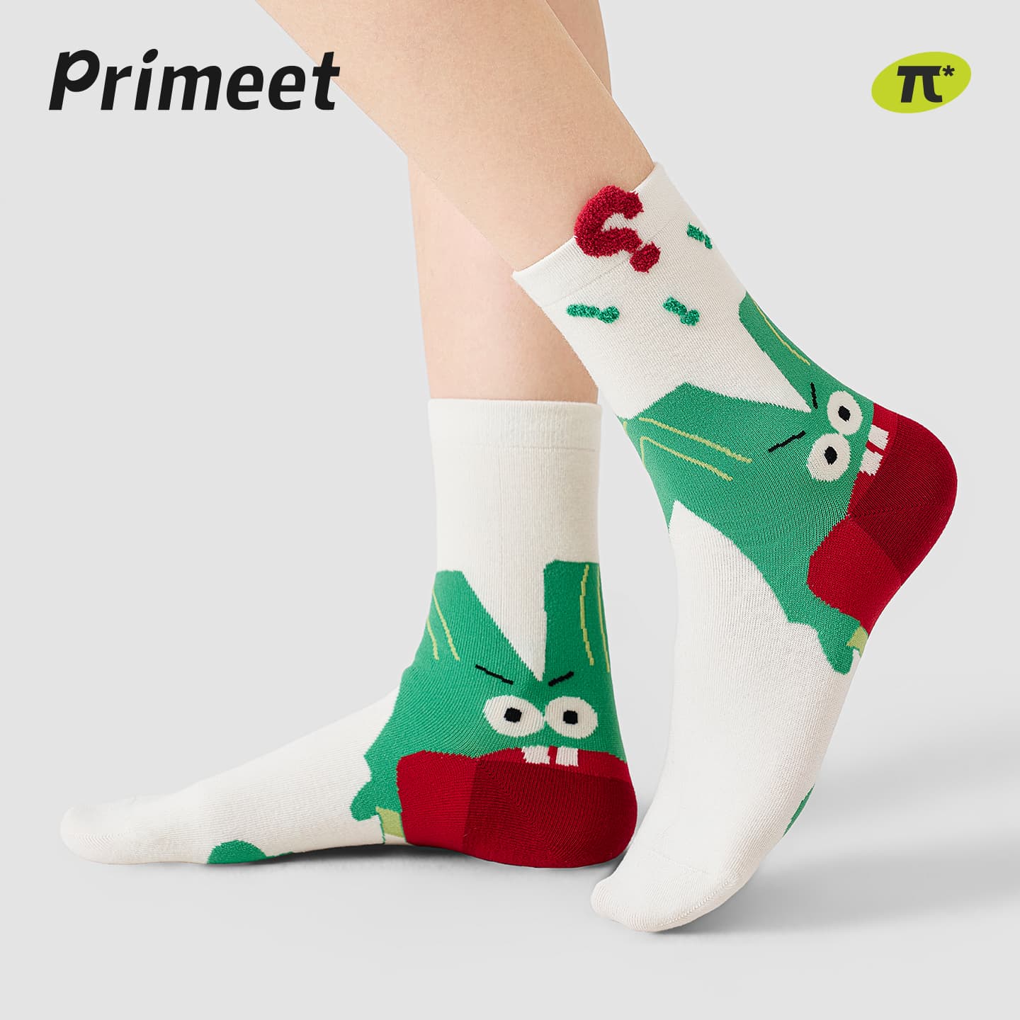 Носки PRIMEET Cute Monster 5 пар Женские Высокие носки - изображение 3