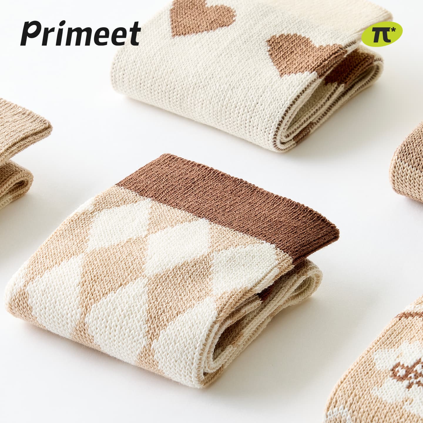 Носки PRIMEET Винтажный узор 5 пар женские высокие носки - изображение 2
