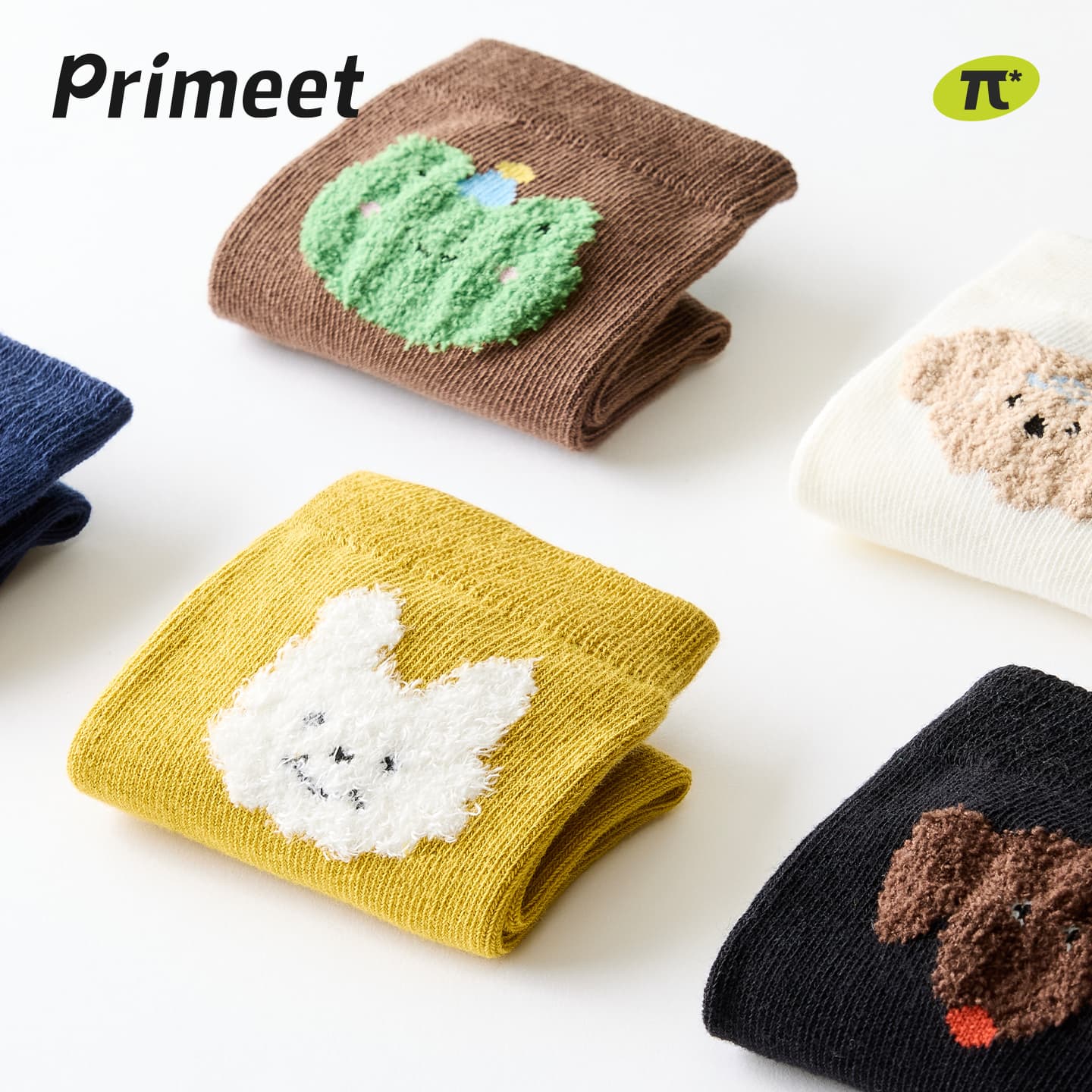 PRIMEET Cute Animals 5 Pack Kids Socks PRIMEET Милые Животные 5 Пачка Детские Носки - изображение 2