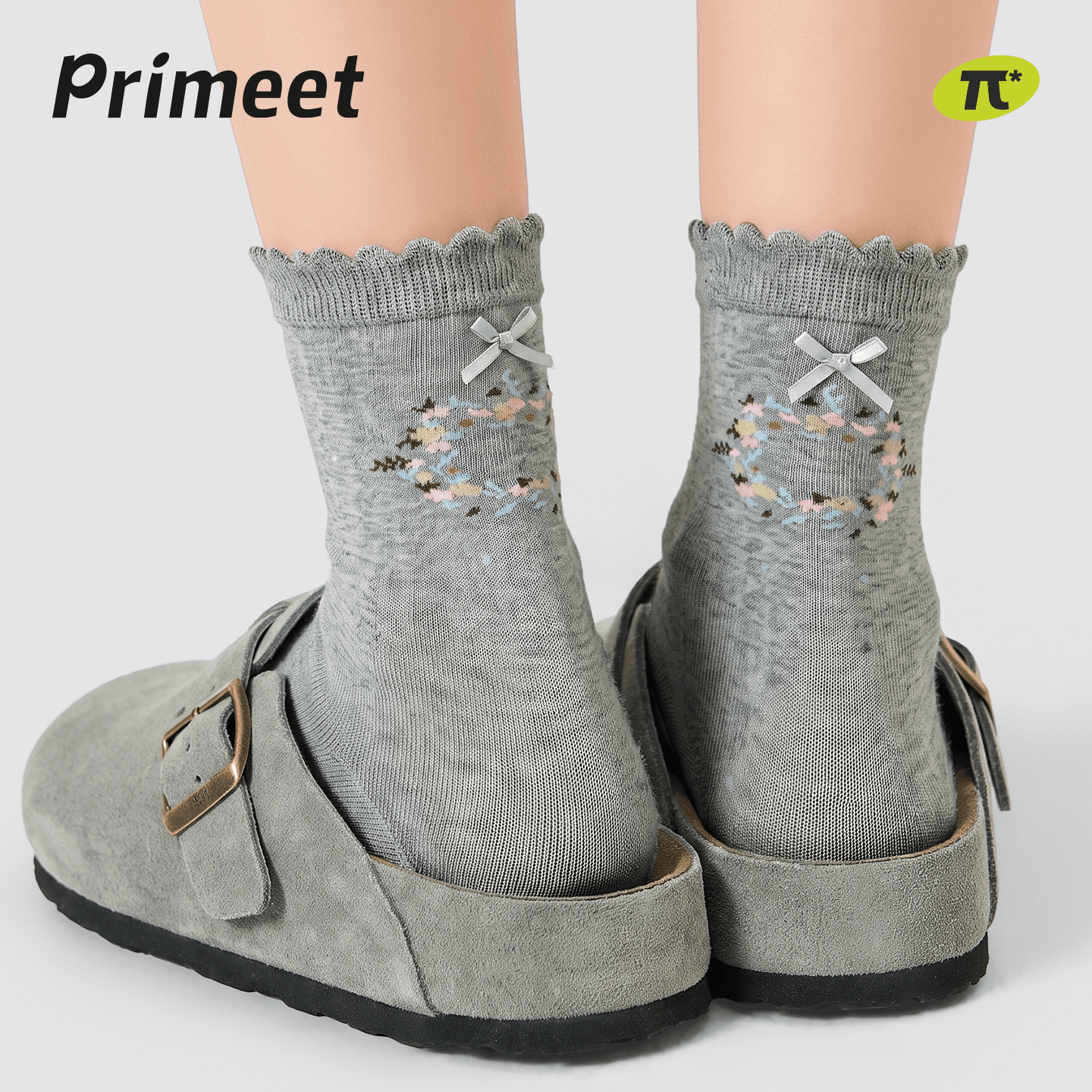 Носки PRIMEET Осенний Цветочный 4 шт Женские Высокие носки - изображение 4