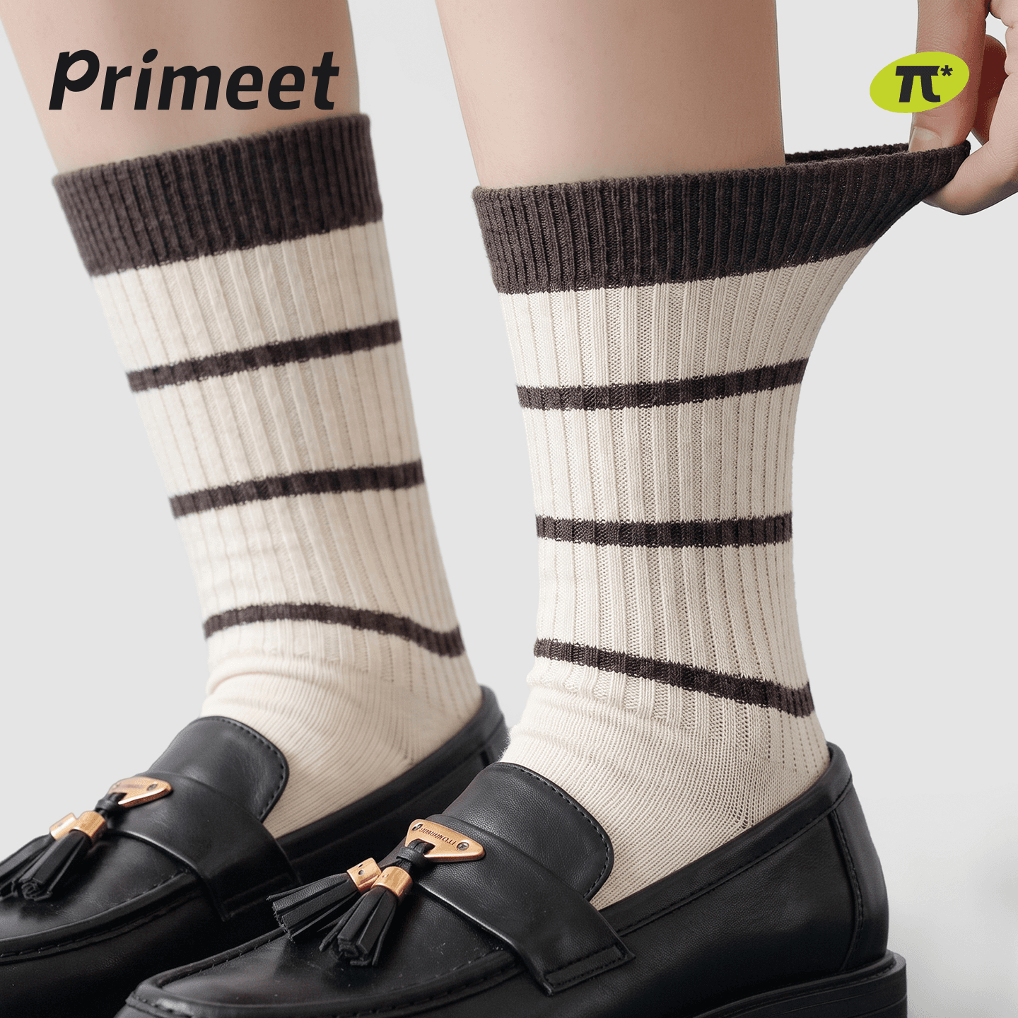 Носки PRIMEET Высокие носки Женские 5 пар - изображение 4