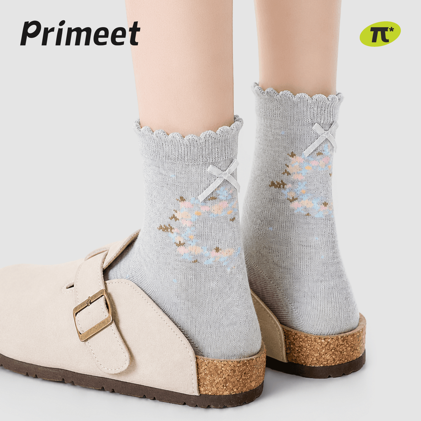 Носки PRIMEET Осенний Цветочный 4 шт Женские Высокие носки - изображение 3
