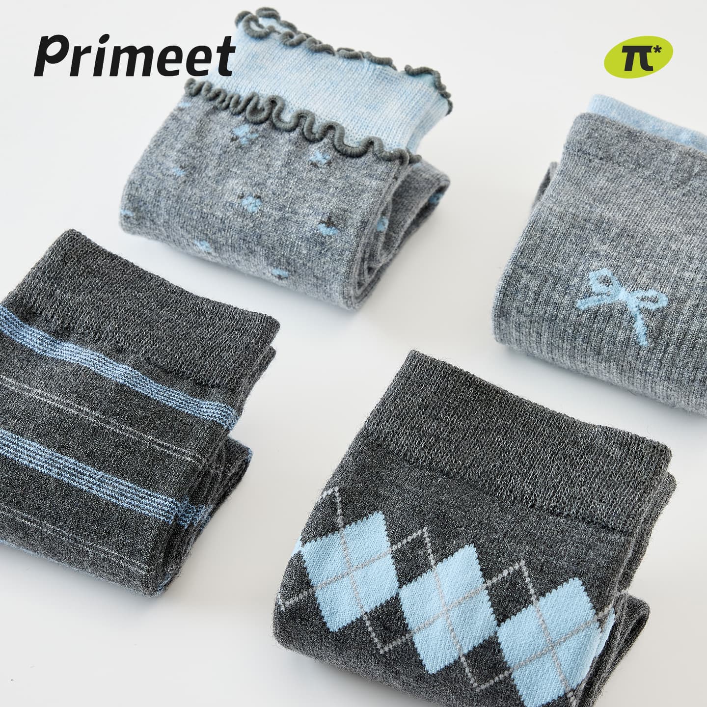 Носки PRIMEET Высокие носки Женские 4 шт - изображение 2