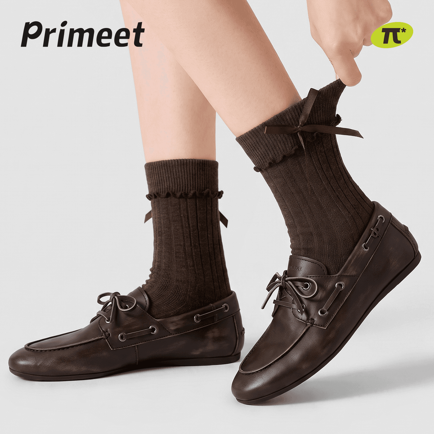 Носки PRIMEET Miu SERIES Бант 5 пар Женские Высокие носки - изображение 2